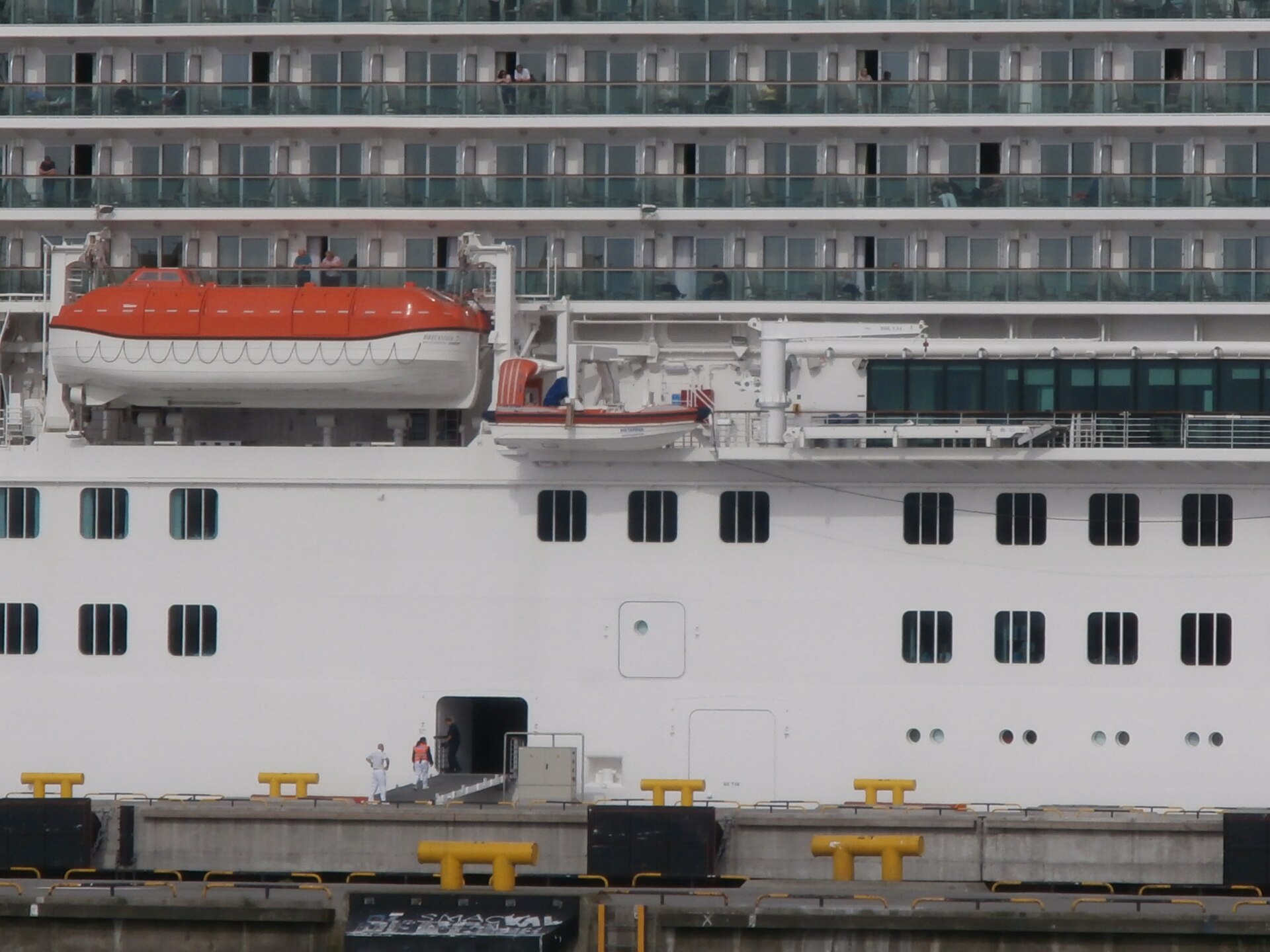 cruise port gangway