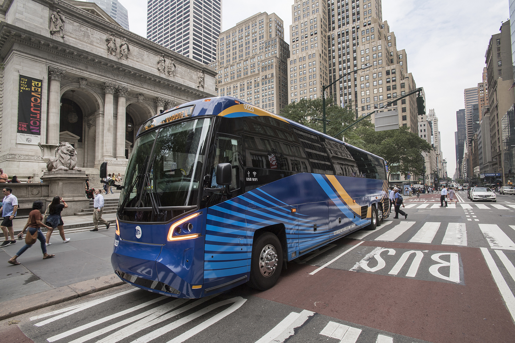 New York bus ramp wheelchair