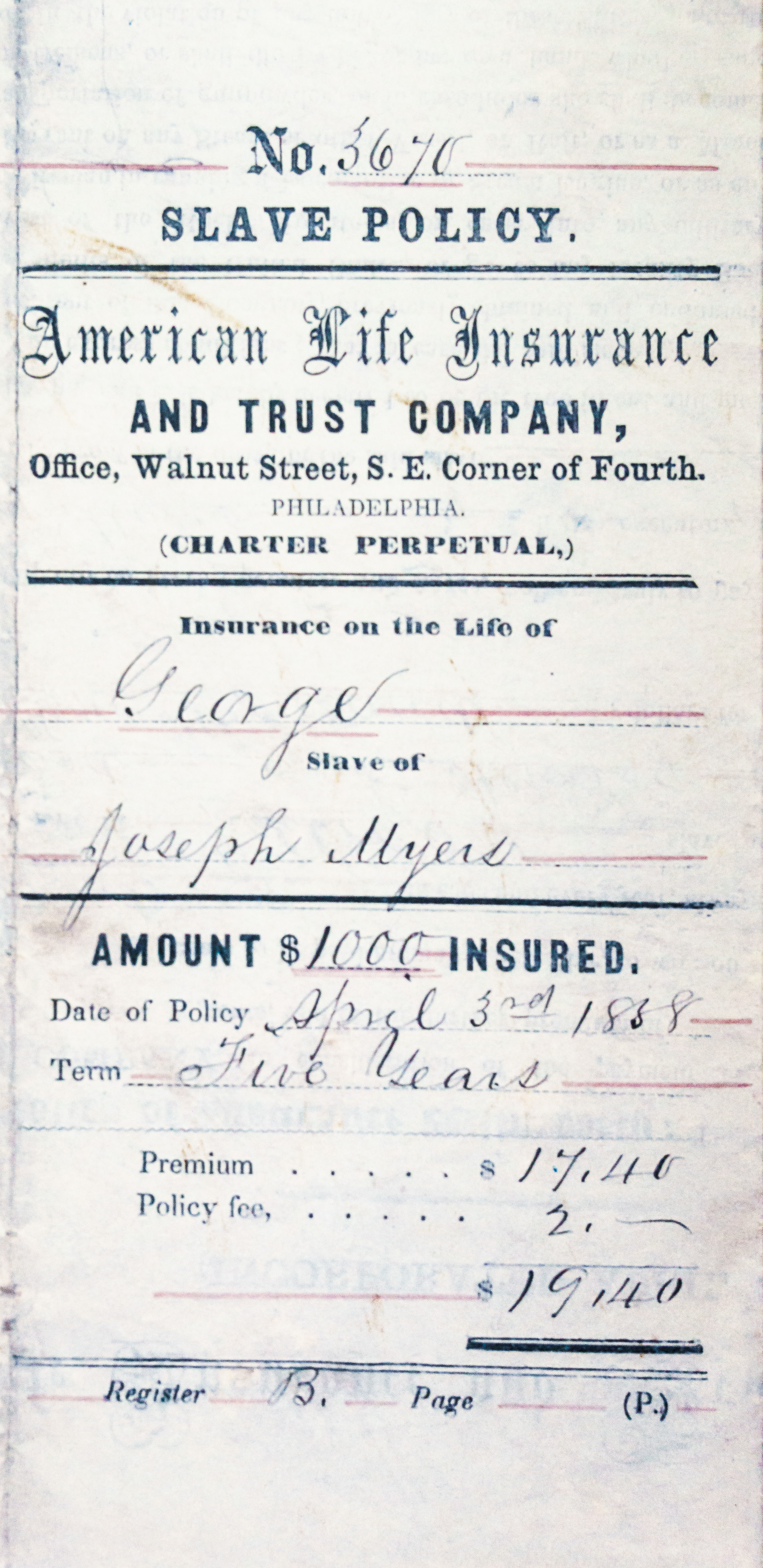 insurance documents desk